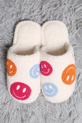 JCL6105 Super Lux Multi Color Happy Face Slippers - MiMi Wholesale