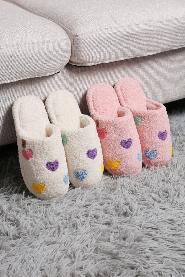 JCL6106 Super Lux Multi Color Heart Slippers - MiMi Wholesale