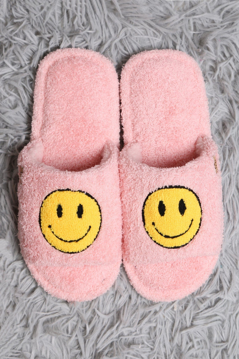 JCL6108 Super Lux Smiley Face Open Toe Slippers - MiMi Wholesale