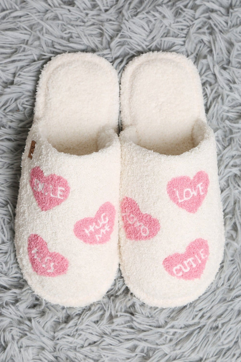 JCL6113 Super Lux Love Heart Slippers - MiMi Wholesale