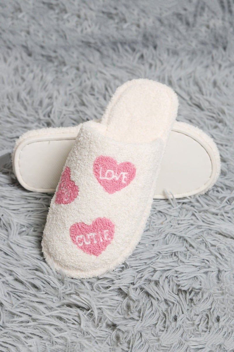 JCL6113 Super Lux Love Heart Slippers - MiMi Wholesale