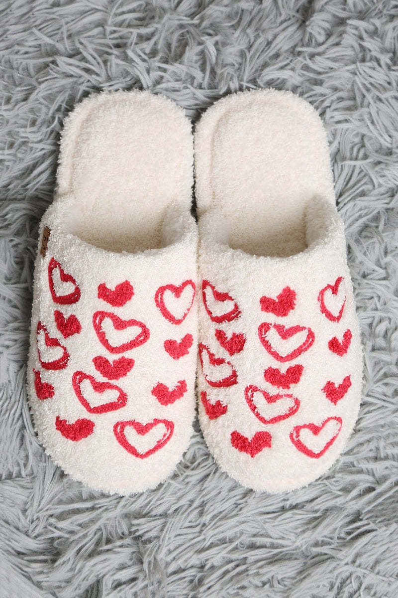 JCL6113 Super Lux Love Heart Slippers - MiMi Wholesale