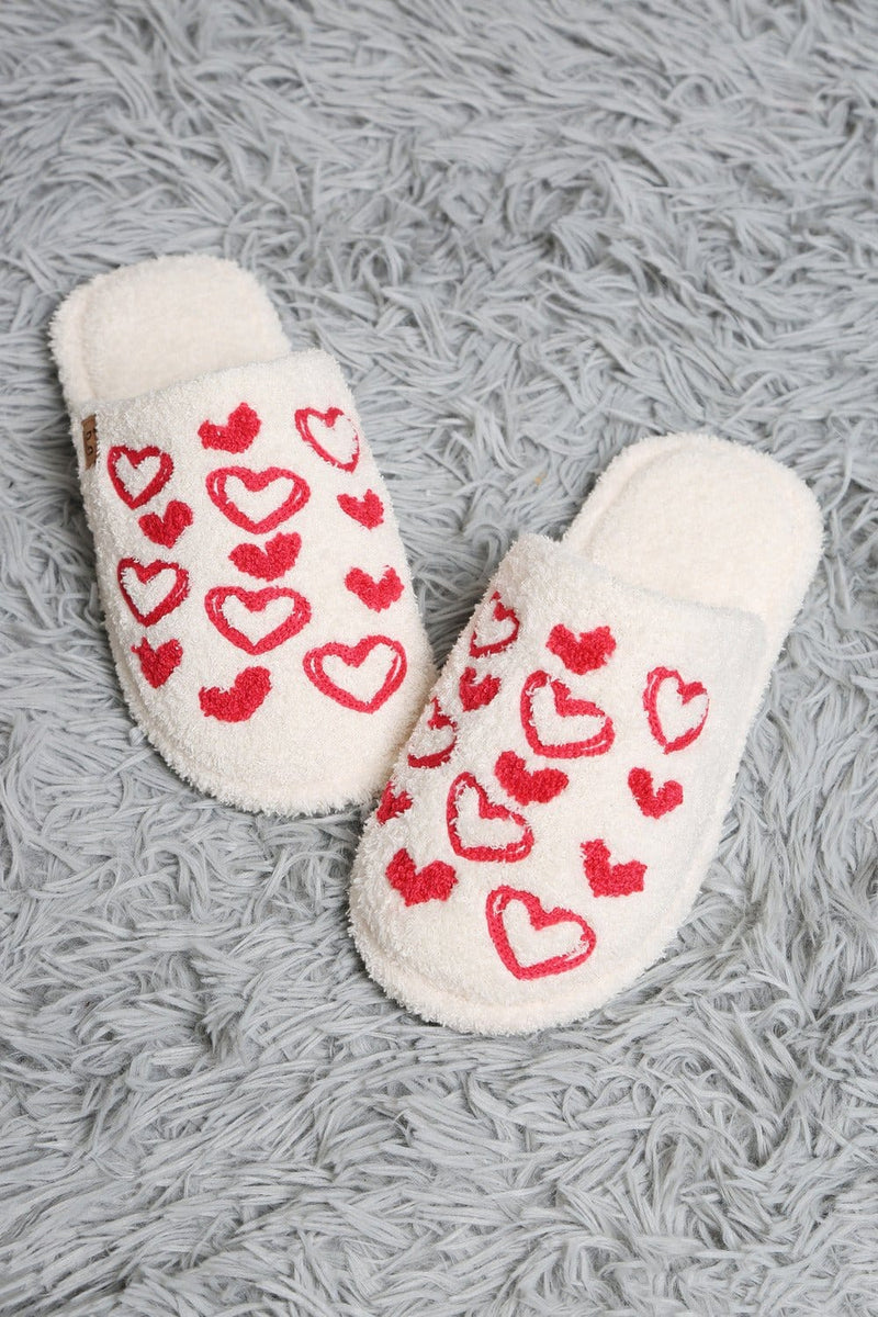 JCL6113 Super Lux Love Heart Slippers - MiMi Wholesale