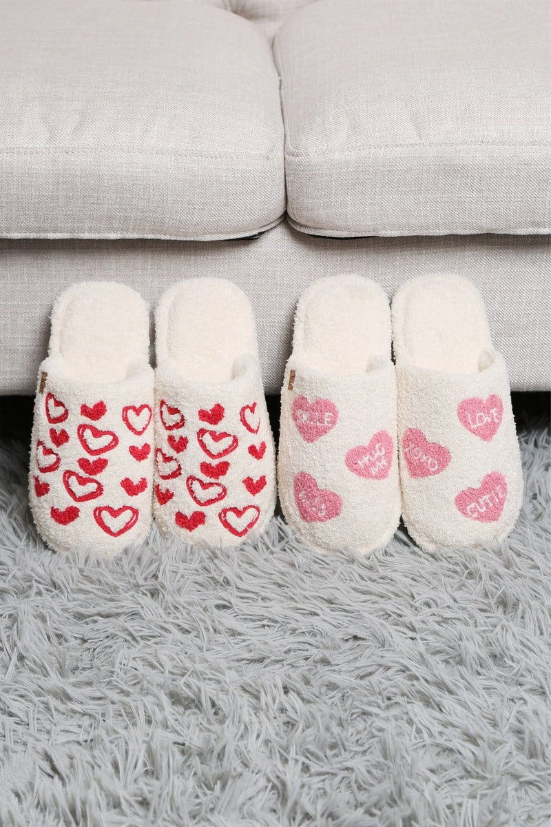 JCL6113 Super Lux Love Heart Slippers - MiMi Wholesale