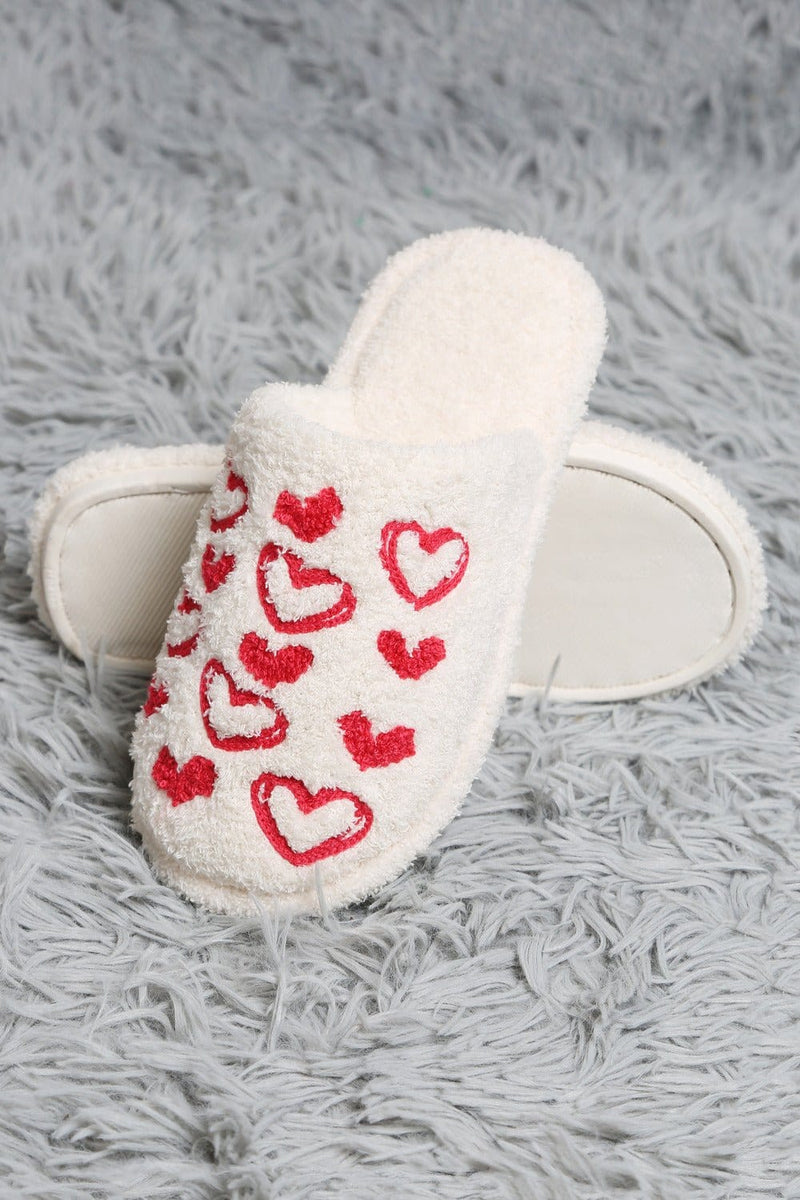 JCL6113 Super Lux Love Heart Slippers - MiMi Wholesale