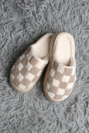 JCL6124 Super Lux Checker Platform Slippers - MiMi Wholesale