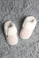 JCL6125 Super Lux Leopard Faux Fur Cuff Slippers - MiMi Wholesale