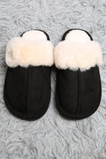 JCL6130 Faux Fur Suede All Day Mule Slippers - MiMi Wholesale