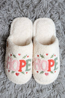JCL6135 Super Lux Love, Hope, Joy Slippers - MiMi Wholesale
