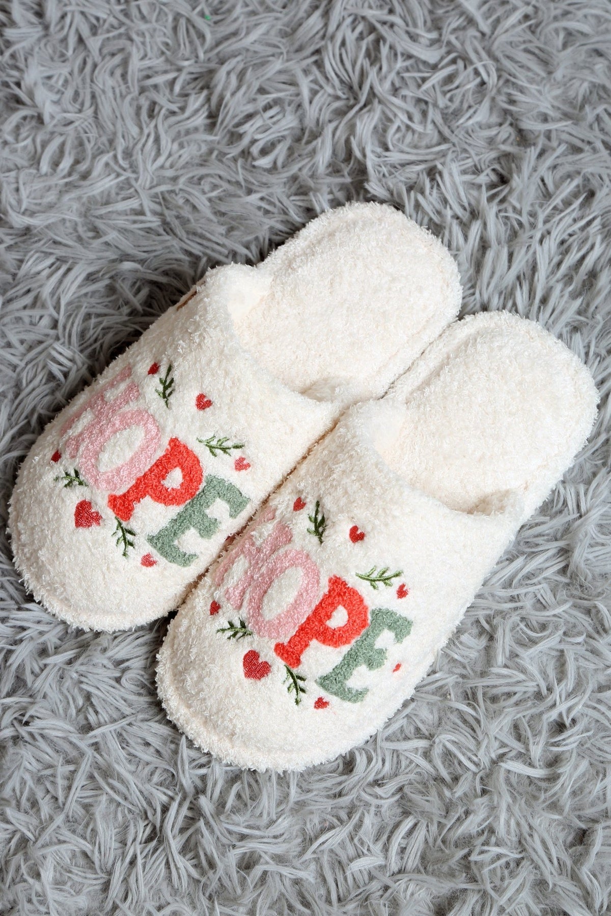 JCL6135 Super Lux Love, Hope, Joy Slippers - MiMi Wholesale