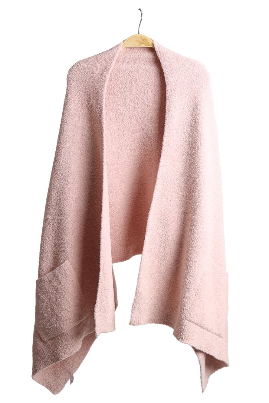 JCL6212 Open Shawl Cardigan with Pockets - MiMi Wholesale