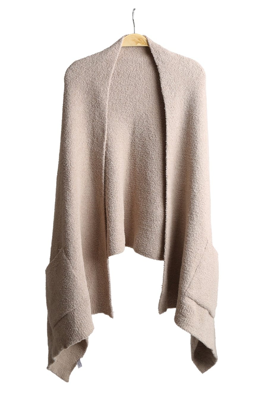 JCL6212 Open Shawl Cardigan with Pockets - MiMi Wholesale