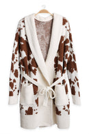 JCL6253 Super Lux Cow Print Robe/Cardigan - MiMi Wholesale
