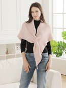 JCL6287 Cozy Solid Soft Knit Wrap Shawl - MiMi Wholesale