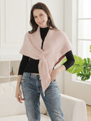 JCL6287 Cozy Solid Soft Knit Wrap Shawl - MiMi Wholesale