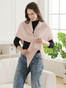 JCL6287 Cozy Solid Soft Knit Wrap Shawl - MiMi Wholesale