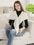 JCL6287 Cozy Solid Soft Knit Wrap Shawl - MiMi Wholesale