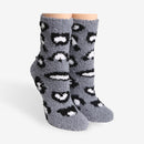 JCS105 Super Lux 6 Pcs Assorted Leopard Crew Socks - MiMi Wholesale