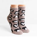 JCS105 Super Lux 6 Pcs Assorted Leopard Crew Socks - MiMi Wholesale