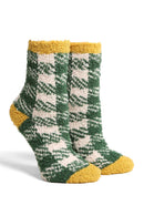 JCS115 Super Lux 6 Pcs Assorted Buffalo Check Crew Socks - MiMi Wholesale