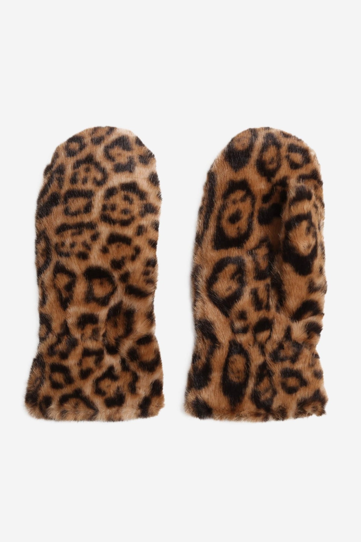 JG924 Leopard Fur Mittens - MiMi Wholesale