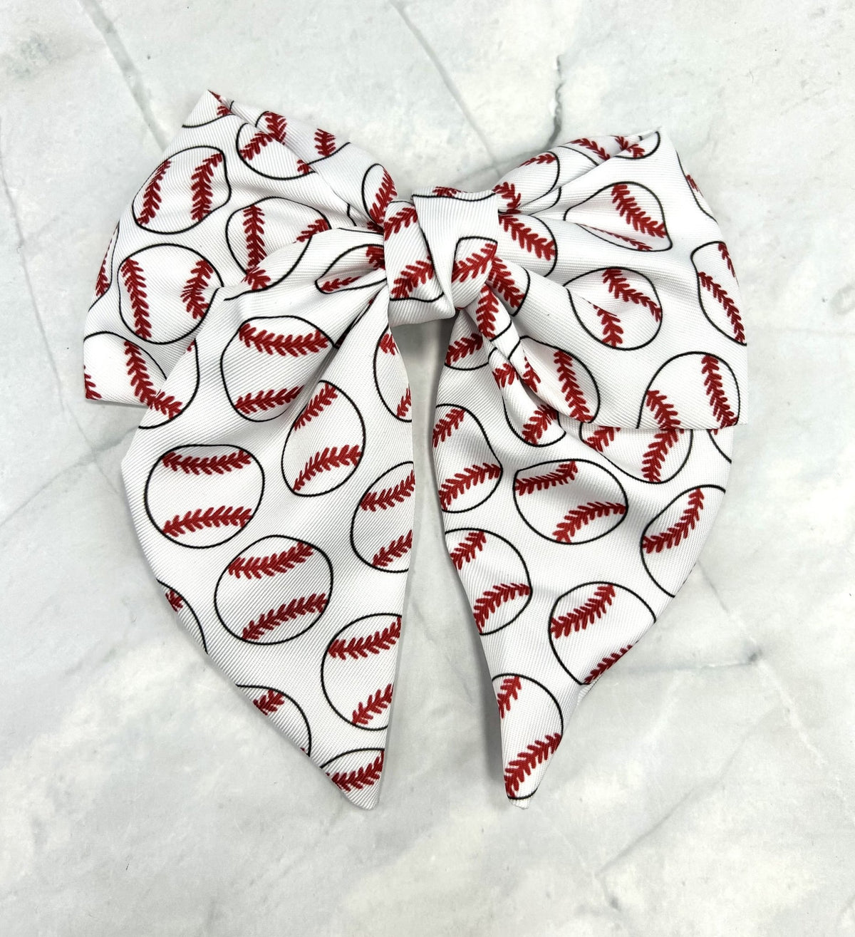 JHB2060 Baseball Hairbow Clip - MiMi Wholesale