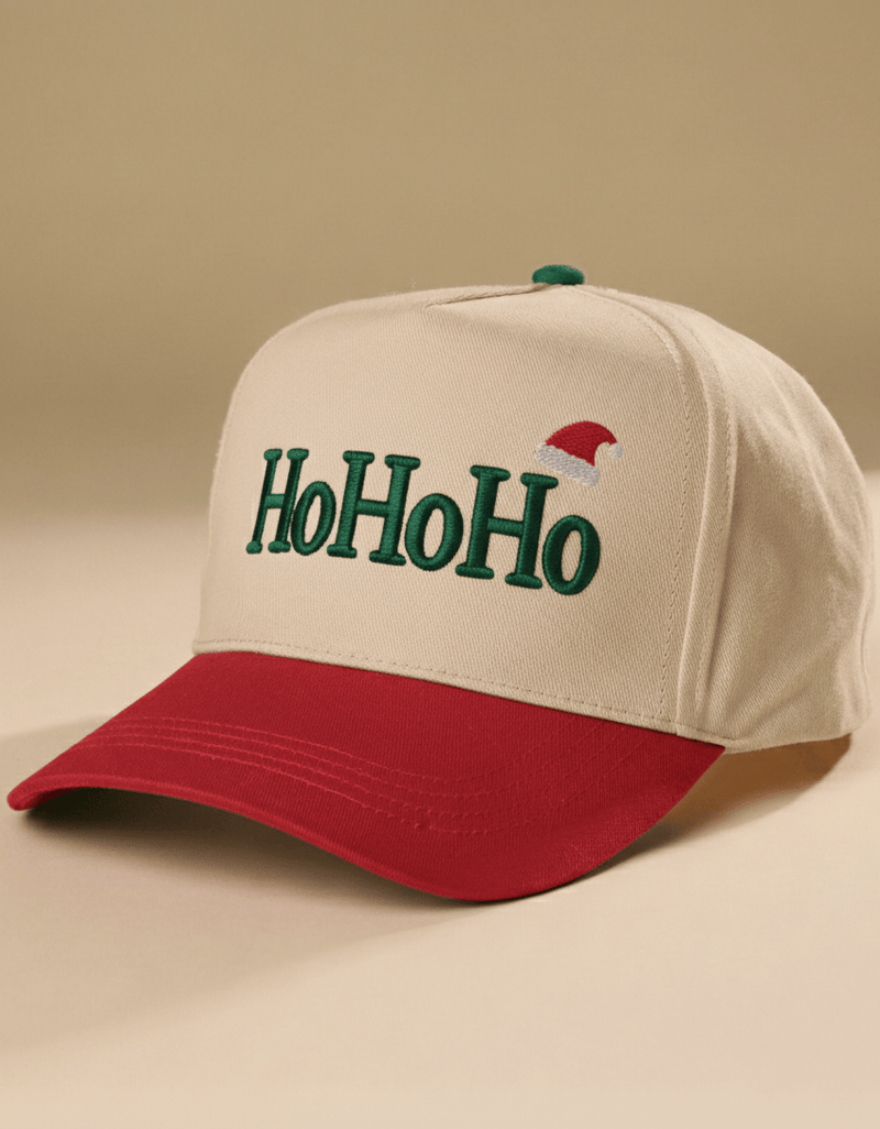 JHCS015 Hohoho Embroidered Baseball Cap - MiMi Wholesale