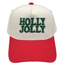 JHCS016 Holly Jolly Embroidered Baseball Cap - MiMi Wholesale