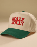 JHCS016 Holly Jolly Embroidered Baseball Cap - MiMi Wholesale