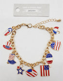 JKB2069 Americana Amarah Charm Bracelet - MiMi Wholesale