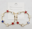 JKE2222 Americana Star Earrings - MiMi Wholesale