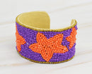 JMB1001 Gameday Star Beaded Cuff - MiMi Wholesale