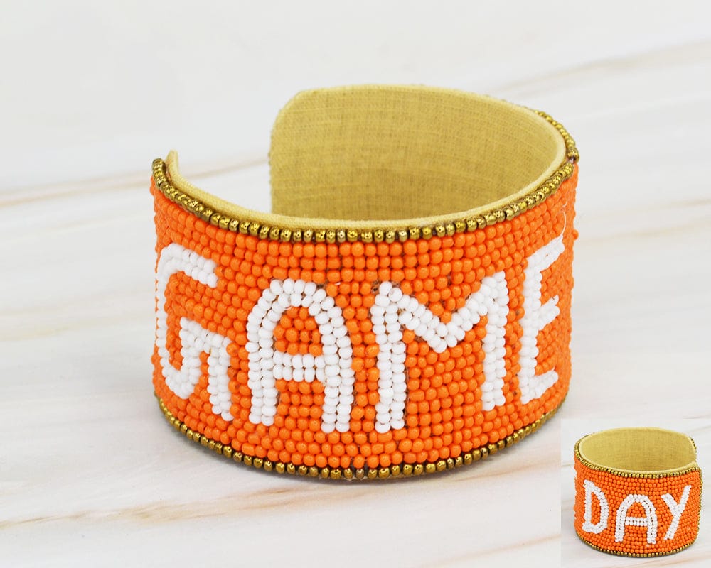JMB1004 Gameday Beaded Cuff - MiMi Wholesale