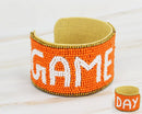 JMB1004 Gameday Beaded Cuff - MiMi Wholesale