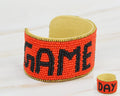 JMB1004 Gameday Beaded Cuff - MiMi Wholesale
