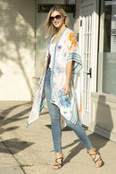JP2221 Grace Floral Print Kimono - MiMi Wholesale