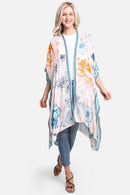 JP2221 Grace Floral Print Kimono - MiMi Wholesale