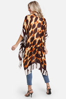JP2224 Animal Print Kimono - MiMi Wholesale