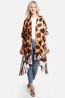 JP2224 Animal Print Kimono - MiMi Wholesale