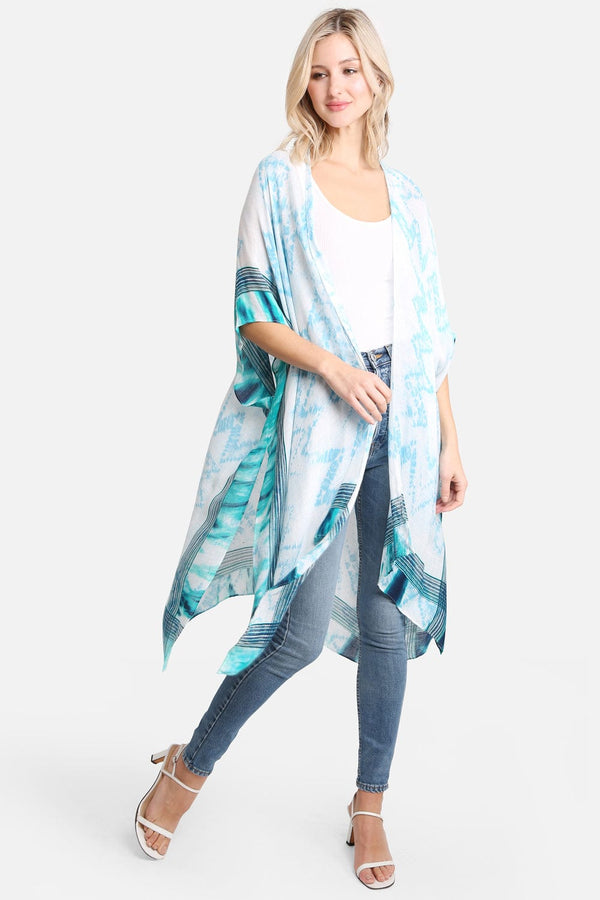 JP2231 Zig Zag Pattern Kimono - MiMi Wholesale