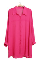 JP5007 Claire Oversized Long Sleeve Shirt - MiMi Wholesale