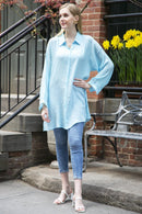 JP5007 Claire Oversized Long Sleeve Shirt - MiMi Wholesale