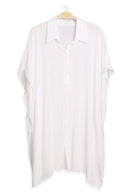 JP5009 Oversized Long Sleeveless Button Up Shirt - MiMi Wholesale