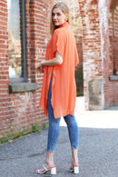 JP5009 Oversized Long Sleeveless Button Up Shirt - MiMi Wholesale