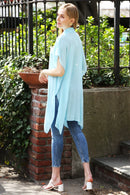 JP5009 Oversized Long Sleeveless Button Up Shirt - MiMi Wholesale