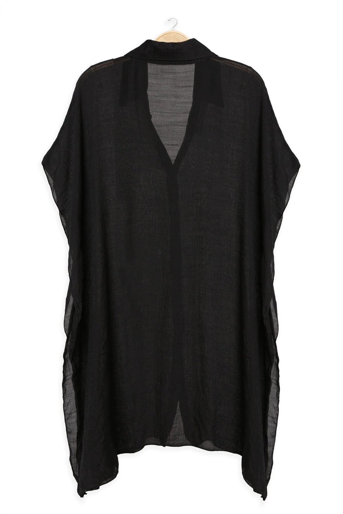 JP5009 Oversized Long Sleeveless Button Up Shirt - MiMi Wholesale
