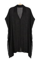 JP5009 Oversized Long Sleeveless Button Up Shirt - MiMi Wholesale