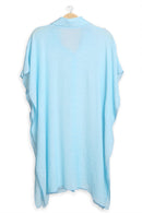 JP5009 Oversized Long Sleeveless Button Up Shirt - MiMi Wholesale