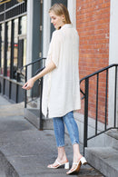 JP5009 Oversized Long Sleeveless Button Up Shirt - MiMi Wholesale