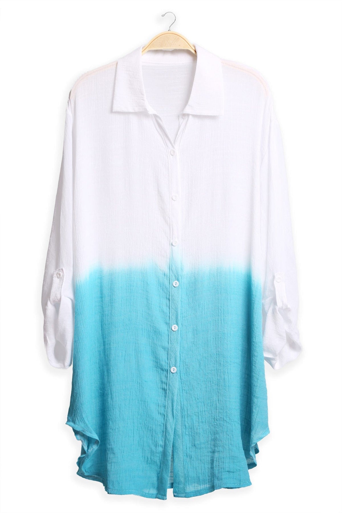 JP5010 Oversized Long Tie Dye Shirt - MiMi Wholesale